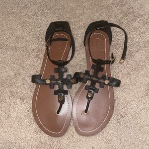 Tory Burch sandals. Hook closure. Size 9. Like new